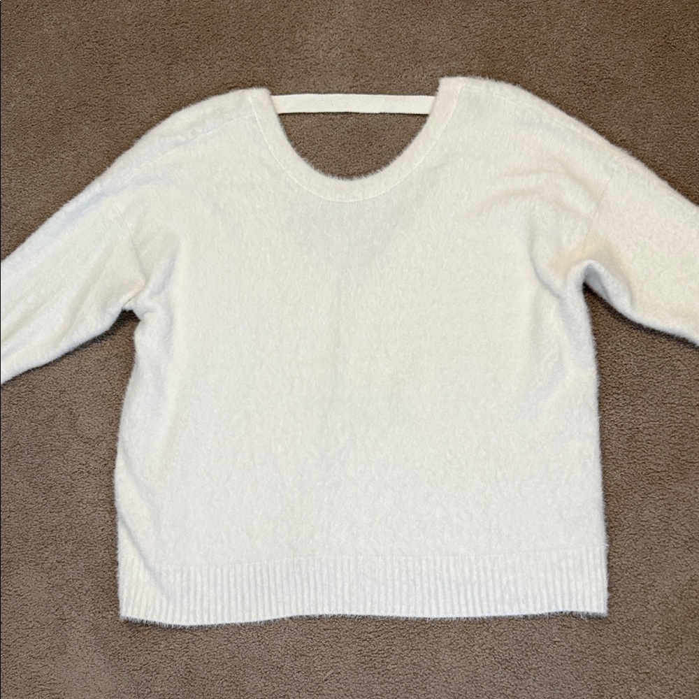 Torrid Soft White Crew Neck Sweater